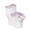 Floral Hummingbird, variant on HELLHERO Toilet Cover & Elastic Bottom Toilet Lid Cover for Toilet, Polyester, Elastic Installation, Shamrock Field