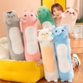 thumbnail image 2 of POINTERTECK Vivid Appearance Comfortable Touch Plush Doll Cartoon Sheep Pig Elephant Long Pillow Cushion, 2 of 10