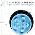 thumbnail image 2 of Dog Bowl, Slow Feeder for Dog, Funny Slow Eating Bowls Stop Bloat Bowl Large, Black, 2 of 4