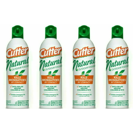 4 Cutter Mosquito Insect Repellent Spray Repel - Backyard Bug Control Outdoor Fogger- Natural