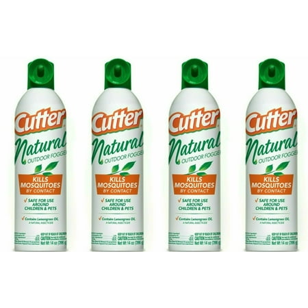 4 Cutter Mosquito Insect Repellent Spray Repel - Backyard Bug Control Outdoor Fogger- Natural