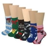 6 Pairs Women Supper Soft Warm Cozy Fuzzy Christmas Assorted Fancy Design Slipper Socks