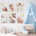 thumbnail image 2 of Usmilegift Floral Wooden Brown Baby Monthly Milestone Marker Photo Props, 7 Pieces, 2 of 6
