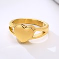 thumbnail image 5 of Heart Urn Ring for Ashes Print Photo Perfume Free Engrave 14K Yellow Gold Rings Ash Locket Memorial Keepsake Jewelry, 5 of 8
