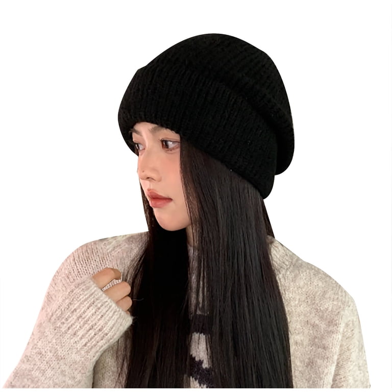 Winter Hats for Women Fleece Lined Beanie Knit Chunky Womens  display picture 2