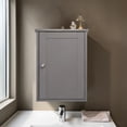 thumbnail image 2 of GZXS Wall Mounted Cabinet with Door, Small Storage Cabinet with Adjustable Shelf, Medicine Cabinet for Bathroom, Living Room, Easy Assembly, Gray, 2 of 7