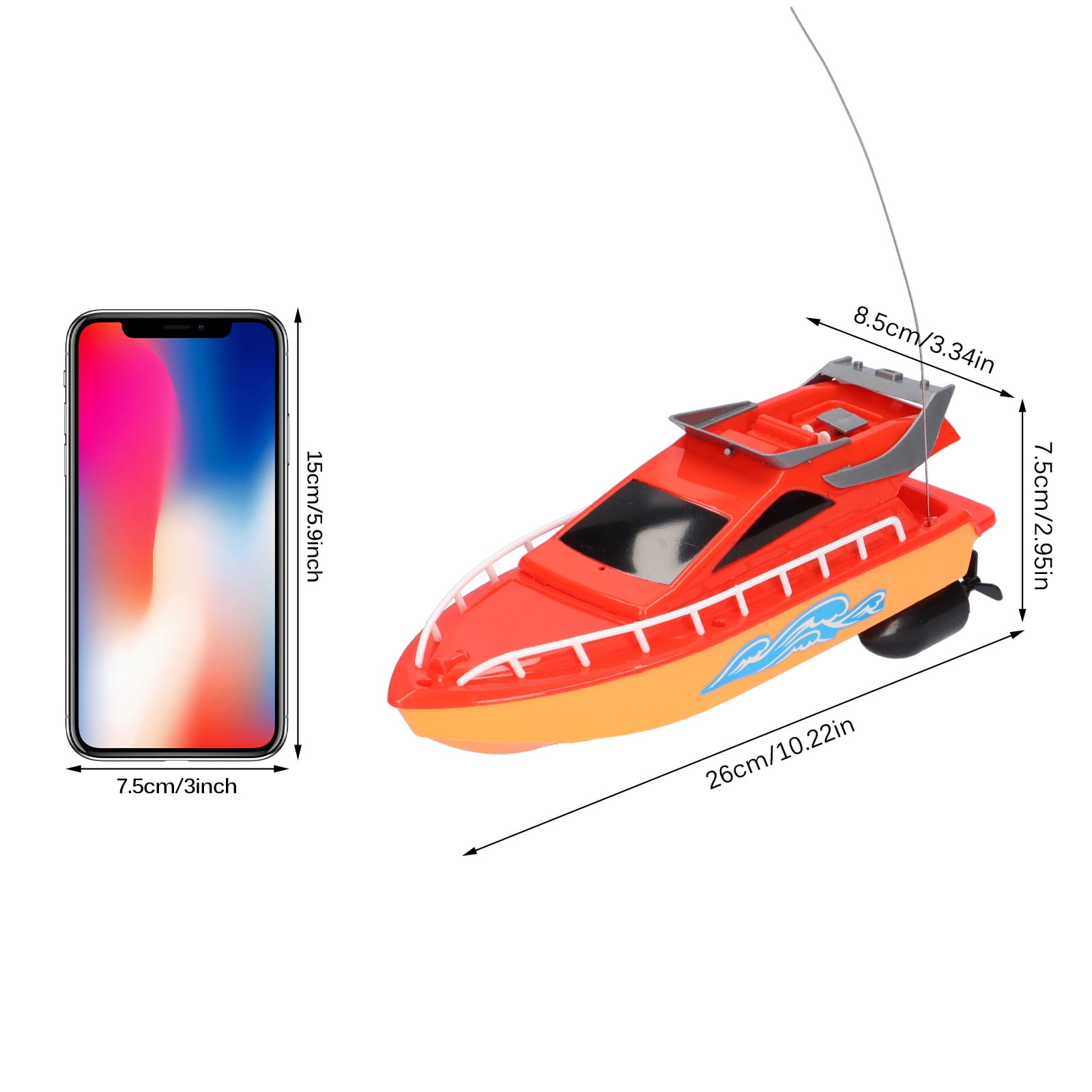 Buy ADVEN Kids RC Boat Children Remote Control Boat DualThruster