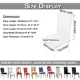 thumbnail image 2 of Skksst Velvet Dining Chair Slipcover Home Banquet Party Seat Protector Removable Cover, 2 of 6
