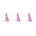 thumbnail image 1 of yingyy 1 Paire de Chaussettes Hautes 52 cm Élasticité Style Preppy Chaussettes Hautes Cosplay Rose Rouge 3Ensemble, 1 of 6