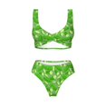 thumbnail image 5 of Honeii Green Cucumber Print Women’s Bikini Set,Two Piece Swimsuit Bathing Suits,Stylish High Elasticity Swimwear for Beach and Pool, 5 of 7