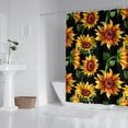 thumbnail image 2 of Waterproof Cute Sunflower Colorful Shower Curtain 72x72 Inch Boho Style Polyester Unique Shower Curtain for Bathroom Hotel Home Decor with 12 Plastic Hooks, 2 of 5