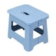 thumbnail image 3 of Taburete plegable de plástico | Silla plegable pequeña que ahorra espacio | Asiento portátil liviano para acampar en el patio de la oficina en casa | Multicolor duradero | 1 paquete | 22x18x19,5cm, 3 of 7