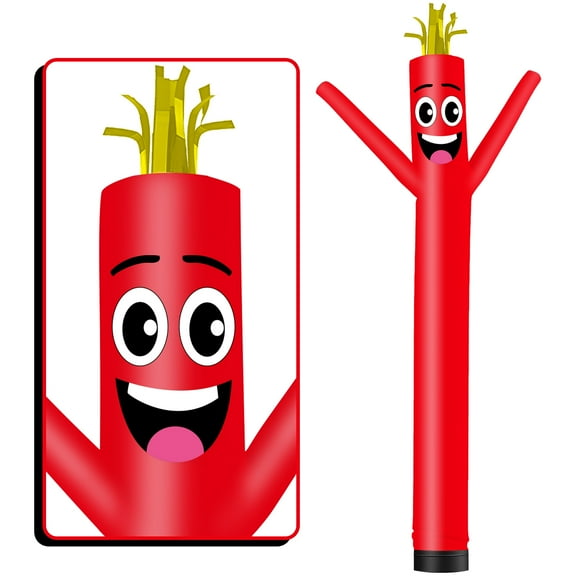 Inflatable Tube Man Wacky Wavy Dancing Guy for Outdoor Decoration Advertising Business Promotion -Red (Blower Not Included)