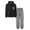 Black & White, variant on Arshiner Boys Sweatsuit Color Blocking Pullover Sweatshirt and Camouflage Pants Boys Fall Outfits