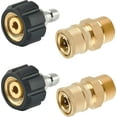 thumbnail image 1 of Pressure Washer Quick Connect Fittings, M22 14mm to 1/4 Inch Quick Connect Pressure Washer Adapter Set, 4 Pieces, 1 of 8