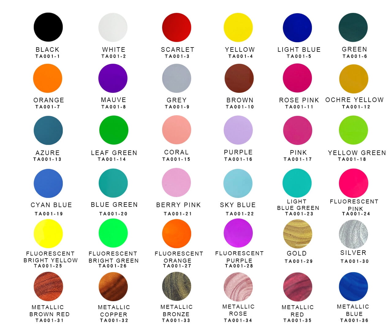 OPHIR 36 Color Pouring Acrylic Paint Set 100ML/Bottle w Magic Medium & Varnish