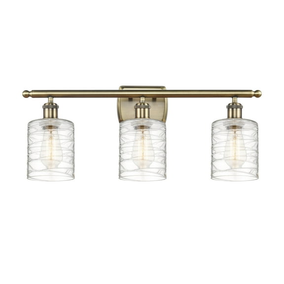 Innovations Lighting - Cobbleskill - 3 Light Bath Vanity In Art Nouveau Style-9