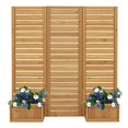 thumbnail image 2 of Yardistry YM11703 Fusion Planter Cedar Privacy Screen, Brown, 2 of 4