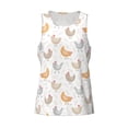 thumbnail image 4 of Fotbe Funny Chicken Pattern Men's Quick Dry Workout Tank Top Gym Muscle Tee Fitness Bodybuilding Sleeveless T Shirt Breathable Workout Shirt-Large, 4 of 9