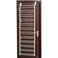 thumbnail image 3 of Tcbosik 12-Tier Over-the-Door Metal Shoe Rack - Holds Up to 24 Pairs, Slim Design for Closet or Entryway Door, Space-Saving Wall Mounted Organizer, White, 3 of 8