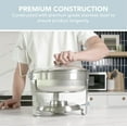 thumbnail image 4 of ALPHA LIVING Chafing Dish Buffet Set of 2 – Complete Stainless Steel Chaffe Buffet Set with Glass, 4 of 8