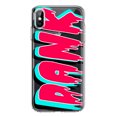thumbnail image 1 of MUNDAZE Apple iPhone XS Max Shockproof Clear Hybrid Protective Phone Case Teal Pink Clear Funny Text Quote Dank Cover, 1 of 5