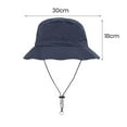 thumbnail image 3 of Chapeau d'Extérieur Polyvalent Chapeau Seau Étanche Pliable avec Jugulaire Réglable Idéal pour la Protection de Voyage Randonnée Unisexe, 3 of 5
