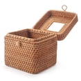 thumbnail image 3 of Funda cuadrada para caja de pañuelos de ratán DECRAFTS, 15 x 15 x 14 cm, color natural, 3 of 7