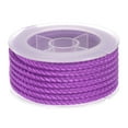 thumbnail image 1 of Nylon Hilo Cordel Rebordear Cordón 4mm Extrafuerte Trenzado Nylon Artesanía Cuerda para Pulseras Joyería Fabricación Bricolaje Artesanía 3,2 M/10,5 Pies, Claro Púrpura, 1 of 7