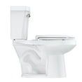 thumbnail image 3 of Elongated Toilets, 1.28 GPF Universal Height Siphonic Flush Toilet, Universal Height ADA Cotton, Water Efficient Bathroom Toilet(Toilet Seat Included) - Ceramic White, 3 of 7