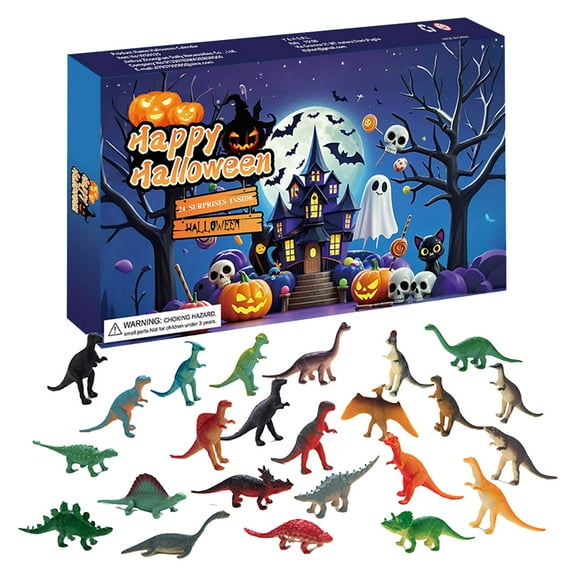 Halloween Advent Countdown Calendar, Figures Doll Home Decor, 24 Days Countdown To Halloween Calendar for Family Kids Teens Party Celebration