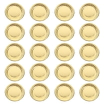 Homemaxs Party Occasion Disposable Paper Plates, 7" Diameter, Golden, 24 Count