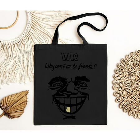vintage War Why Cant We Be Friends Tote Bag-TH21411