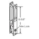 thumbnail image 2 of Puerta de patio Lock Barton Kramer, 17 cm, cromada, sin llave, 2 of 5