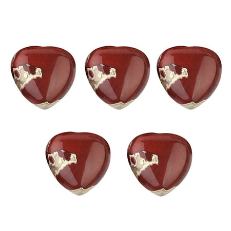 

Crystal Natural Heart Shaped Polished Heart Shaped Gem Rose Quartz Amethyst All Kinds of Healing Crystal Palm Love Gem Set Bulk Energy Balance Meditation 10mm