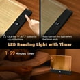 thumbnail image 6 of Avera Book Light, Rechargeable Clear LED Flat Reading Light with 3 Colors & Timer, Dimmable Panel Plate Lamp Book Full Page Light for Reading in Bed at Night, Funny Gifts for Readers Kids Women Men, 6 of 8