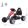 thumbnail image 5 of Aosom Kids Go Kart, 4 Wheeled Ride on Pedal Car, Red, 5 of 10