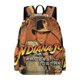 thumbnail image 1 of Los Cazadores del Arca Perdida-theme Backpack, Campus style schoolbag Bookbag with Adjustable Shoulder Straps And Large Zip Compartment, Unisex Travel Bags.42x30x15cm, 1 of 6