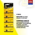 thumbnail image 3 of 5pk 3V Coin Cell Battery Compatible with CR1025, DL1025, BR1025, KL1025, L1025, 3 of 5