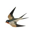 thumbnail image 4 of Wall Hangs,Set Of 3 Wooden Swallow Wall Decor 2D Flat Geometric Bird Ornaments In Multi Color Handmade Design For Indoor Home Decoration, 4 of 5