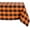 Orange & Black, variant on Buffalo Check Classic Farmhouse Tablecloth 52x52 Gray & White, WrinkleFree, Waterproof, Perfect for Kitchen, Dining, and Outdoor Picnics