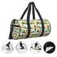 thumbnail image 3 of Fotbe Train With Animals Bolsa Deportiva de Lona Plegable con Estampado, Bolsa de Gimnasio con Bolsillo Seco/Húmedo, Bolsa de Viaje Ultraligera de Gran Capacidad, 3 of 6