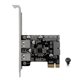 thumbnail image 1 of Adaptador Pcie Pci-e 1x a USB 3,0 Tipo + usb 19pin Mining Riser Tarjeta Para Btc Miner, Altura Completa Feliz Sencillez, 1 of 5