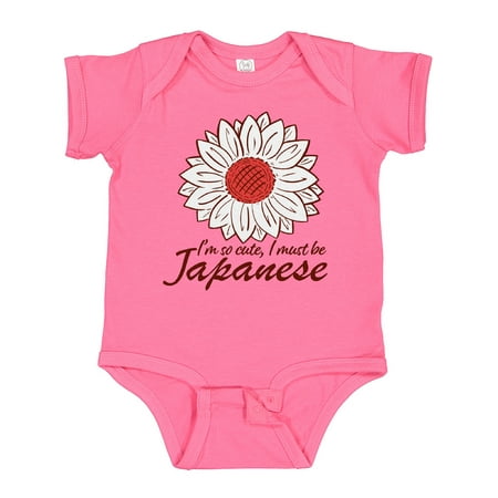 

Inktastic I m So Cute I Must Be Japanese Sunflower Gift Baby Boy or Baby Girl Bodysuit
