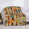 thumbnail image 3 of Naloa Dancing African Women Flannel Fleece Throw Blanket for Bed Couch, Thick Blanket - All Seasons Suitable for Women, Men and Kids-60"x50", 3 of 6