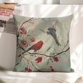 thumbnail image 6 of birds, tree branch, flowerslinen toss pillowcase decoration pillowcase gifting preferred 20x20inch cushion cover sofa pillowcase sofa bedroom living room car, 6 of 8