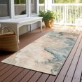thumbnail image 5 of Addison Rugs Chantille Indoor/Outdoor Transitional Abstract Teal Washable Runner Rug, 2'3" x 7'6", 5 of 5