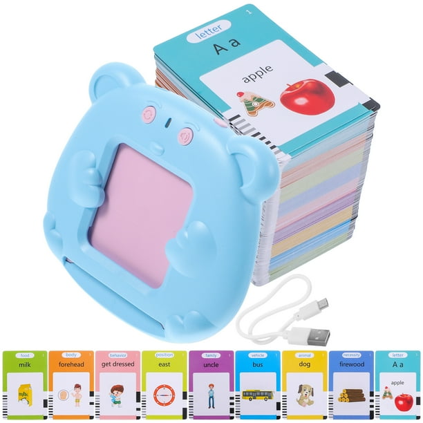 1 Establecer tarjetas flash de conversación aprendiendo juguete Tarjeta de lectura en inglés Máquina educativa temprana