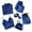 Blue, variant on Teissuly Womens Pajamas Homewear Pajamas Sets Faux Silk Pyjama Nightwear Sleepwear Seven PC Sets