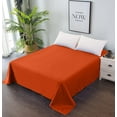 Premium Bed Flat Sheet Breathable and Soft Top Sheet Only Easy Care & Easy Clean